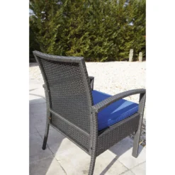 Signature Design By Ashley Alina Gray Resin Frame Conversation Loveseat Set Blue -Patio Paradise Shop 0004aff3 7b79 48fc 8508 7dd97c34b623