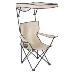 QuikShade Taupe Canopy Folding Quad Chair -Patio Paradise Shop 03325d04 8701 429b b5cd 0c4c3c931197