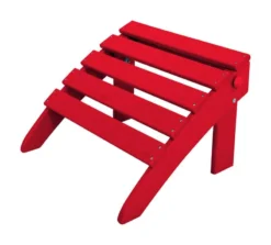 Ivy Terrace Red Polypropylene Frame Ottoman