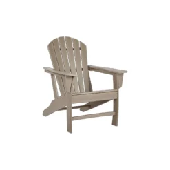 Signature Design By Ashley Sundown Treasure Brown HDPE Frame Adirondack Armchair -Patio Paradise Shop 04b2f13e 716f 4e10 9ff7 a88b28fe5b3f