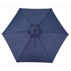 Living Accents Salem 9 Ft. Tiltable Navy Market Umbrella
