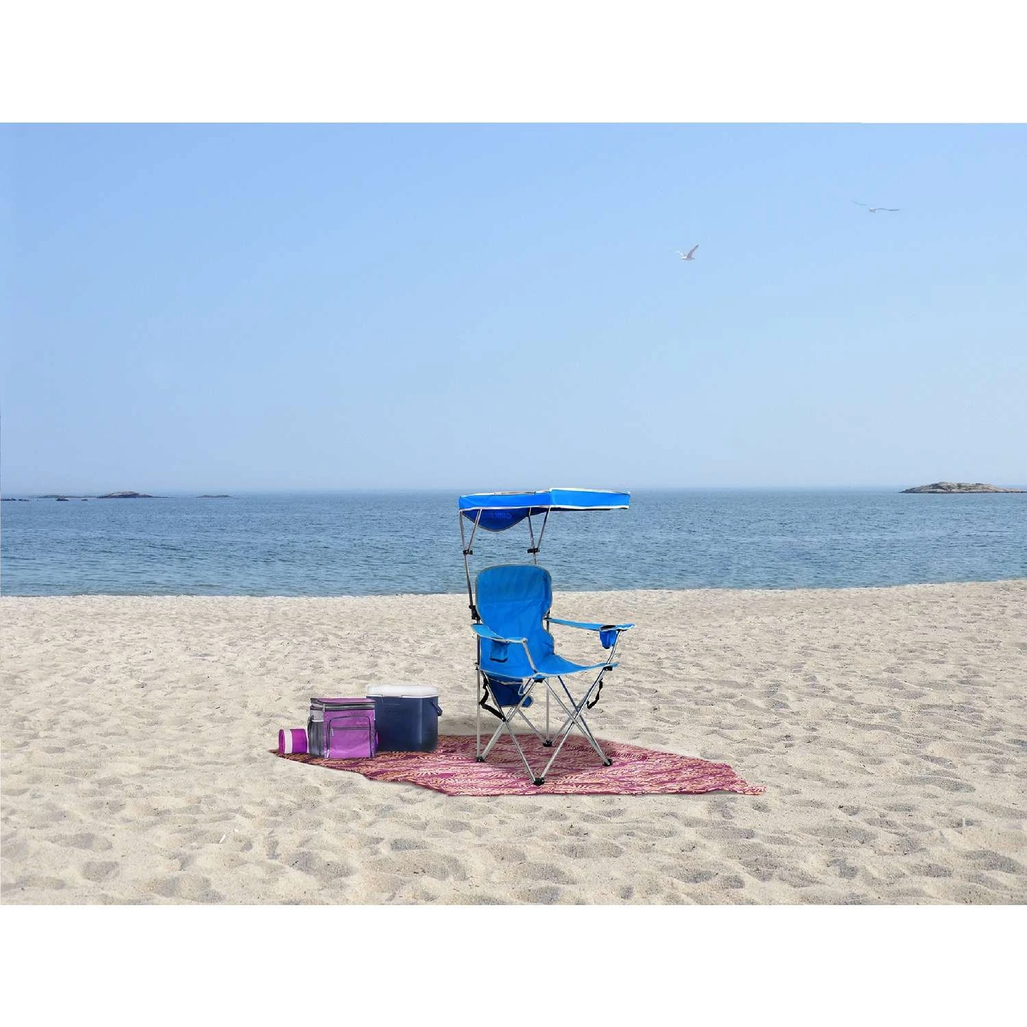 Quik Shade Royal Blue Canopy Folding Chair 2 Quik Shade Royal Blue Canopy Folding Chair - Image 2