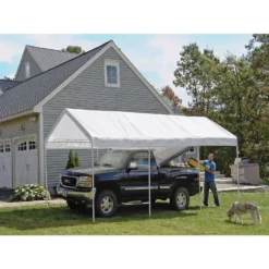 ShelterLogic Super Max Polyethylene Peak Gazebo Canopy 9.5 Ft. H X 10 Ft. W X 20 Ft. L -Patio Paradise Shop 081fc37a c9af 4570 93bf fa90b8d81d0f