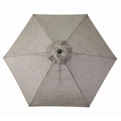 Living Accents Ainsley 9 Ft. Tiltable Brown Patio Umbrella