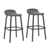 Suncast 2 Pc Gray Steel Bar Chair Set