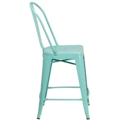 Flash Furniture 1 Pk Mint Green Metal Contemporary Bar Stool -Patio Paradise Shop 0ec0fab3 823a 4fbb 8bd7 e2fce82c696b