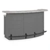 Suncast Backyard Oasis 1 Pc Gray Resin Bar Table