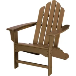 Hanover All Weather Teak HDPE Frame Adirondack Chair