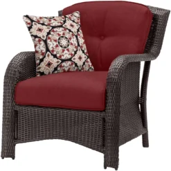 Hanover Corolla 6 Pc Brown Steel Traditional Deep Seating Set Crimson Red -Patio Paradise Shop 1191c66c 1535 4df7 9ca1 f2a061e3b0fc