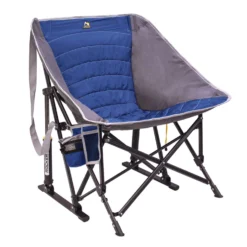 GCI Outdoor MaxRelax Pod Rocker Royal Blue Sling Folding Pod Rocker