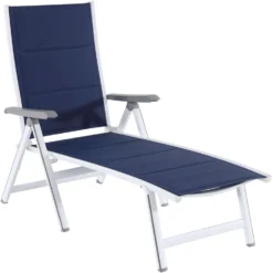 Hanover Regis White Aluminum Frame Modern Chaise Lounge -Patio Paradise Shop 12bbccea e3af 4d37 a521 3309d667f128
