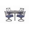 Living Accents Salem 5 Pc Dining Set Navy