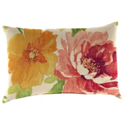 Jordan Manufacturing Multicolored Polyester Throw Pillow 4 In. H X 18 In. W X 12 In. L