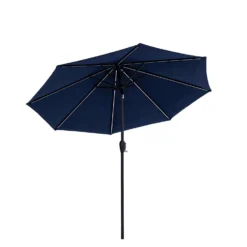 Living Accents Premium 9 Ft. Tiltable Navy Patio Umbrella -Patio Paradise Shop 1651f566 7767 402e 86e9 3b29da31ea69