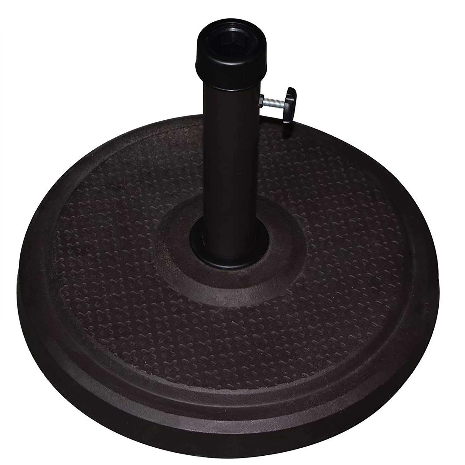 Bond Black Round Envirostone Umbrella Base 2 Bond Black Round Envirostone Umbrella Base - Image 2