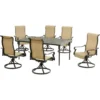 Hanover Brigantine 7 Pc Espresso Dining Set