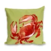 Liora Manne Visions I Red Crab Polyester Throw Pillow 20 In. H X 2 In. W X 20 In. L
