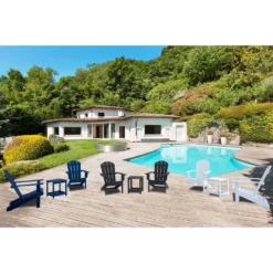 Living Accents Faux Gray Wood Frame Adirondack Chair -Patio Paradise Shop 1c2ef73c 8b97 4cfd 9dfc 04ee200aae10