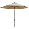 Cambridge Concord 11 Ft. Tiltable Tan Market Umbrella