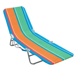 Rio Multicolored Beach Folding Lounger