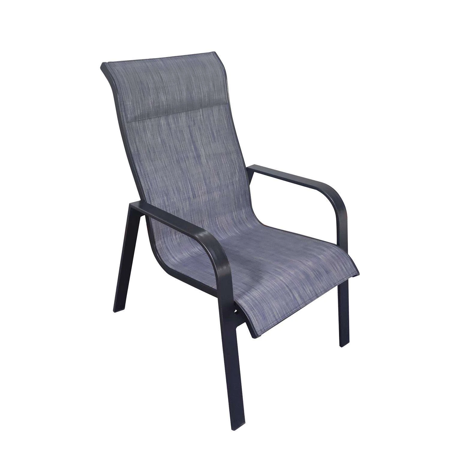 Living Accents Pacifica Black Aluminum Frame Sling Chair 1 Living Accents Pacifica Black Aluminum Frame Sling Chair