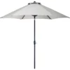 Hanover Lavallette 9 Ft. Tiltable Gray Patio Umbrella