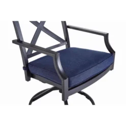 Living Accents Salem 5 Pc Dining Set Navy -Patio Paradise Shop 2043ad9d 2354 45c8 92ef 09355a134945