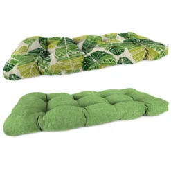 Jordan Manufacturing Multicolored Polyester Reversible Seat Cushion 4 In. H X 18 In. W X 44 In. L