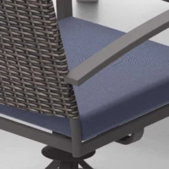 Living Accents Davenport 7 Pc Black Aluminum Swivel Dining Set Navy Blue 14 Living Accents Davenport 7 Pc Black Aluminum Swivel Dining Set Navy Blue -Patio Paradise Shop 224d7542 ad37 4402 97d2 4207369dab77