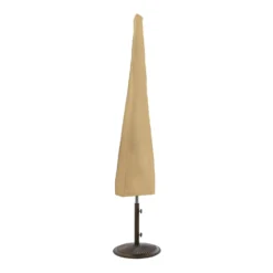Classic Accessories Terrazzo Brown Polyester Umbrella Cover