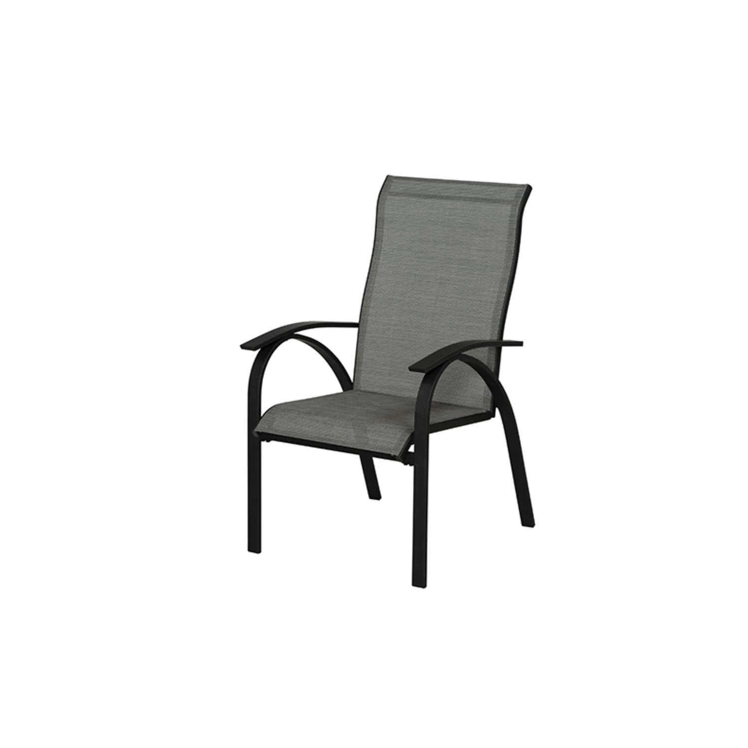 Living Accents Roscoe Black Steel Frame Sling Chair 1 Living Accents Roscoe Black Steel Frame Sling Chair