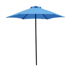 Living Accents 7.5 Ft. Blue Market Umbrella