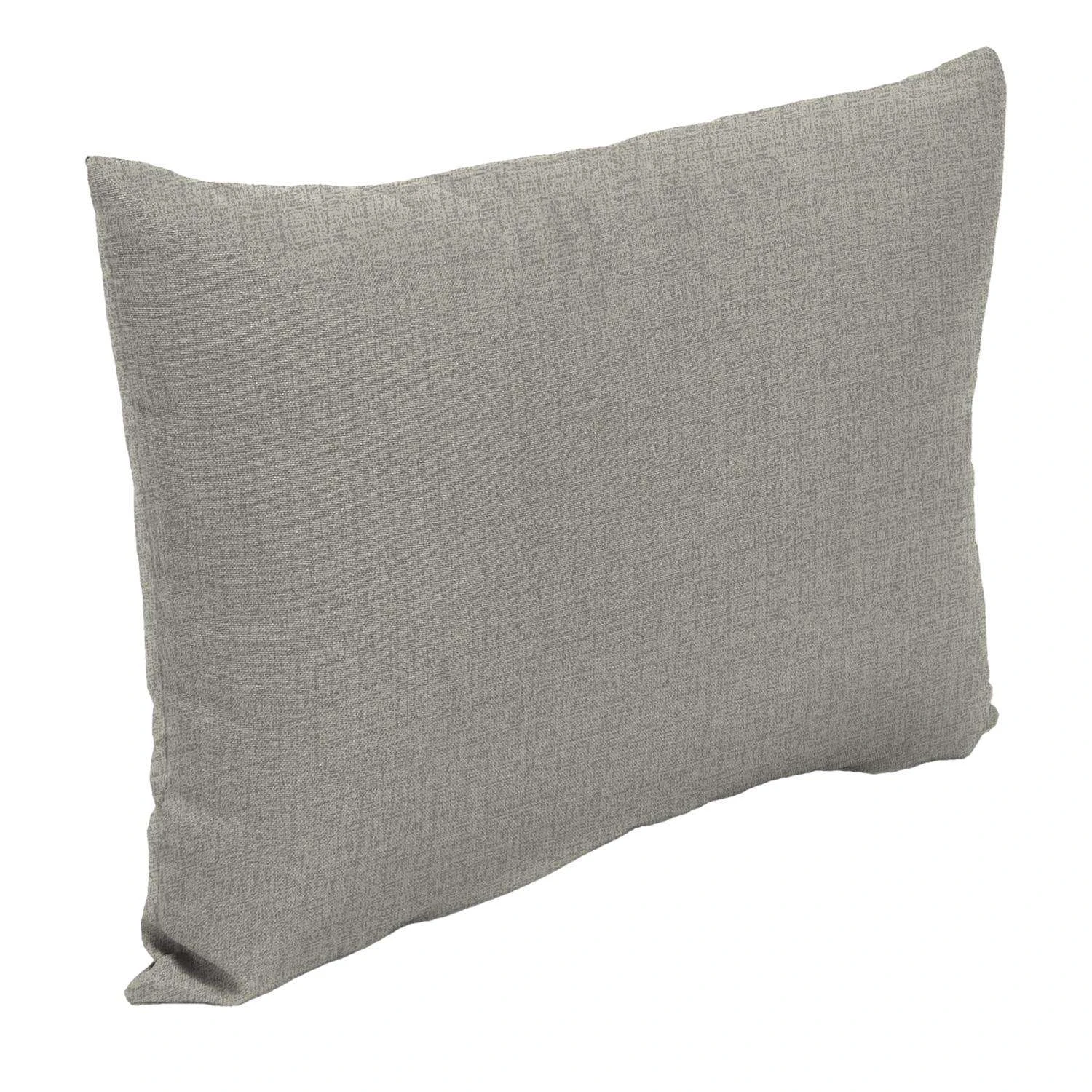 Jordan Manufacturing Gray Polyester Throw Pillow 4 In. H X 12 In. W X 18 In. L 2 Jordan Manufacturing Gray Polyester Throw Pillow 4 In. H X 12 In. W X 18 In. L - Image 2