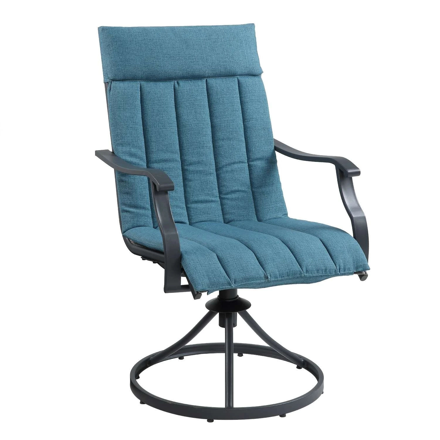 Living Accents Eastport 5 Pc Gray Steel Dining Set Teal 2 Living Accents Eastport 5 Pc Gray Steel Dining Set Teal - Image 2