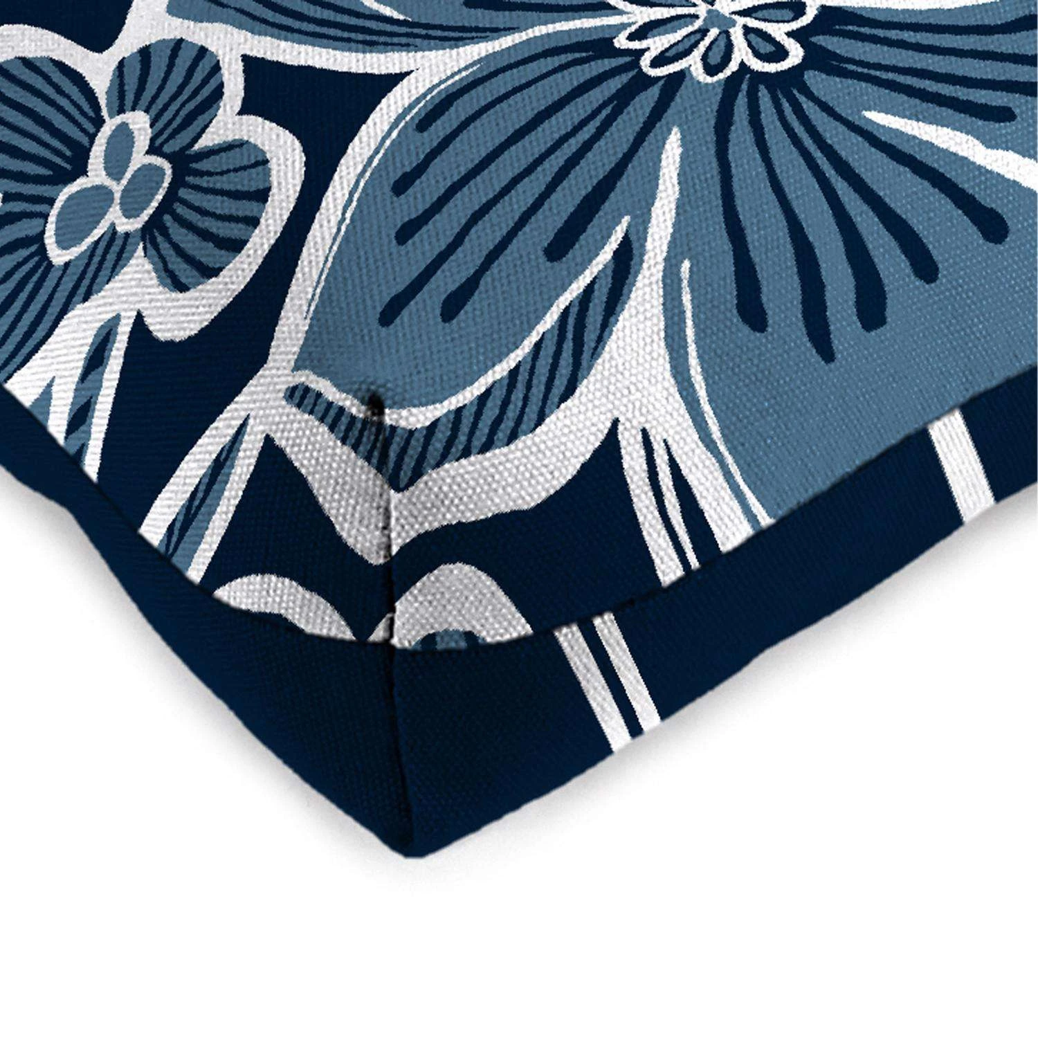 Jordan Manufacturing Navy French Edge Polyester Wicker Settee Cushion 4 In. H X 18 In. W X 44 In. L 3 Jordan Manufacturing Navy French Edge Polyester Wicker Settee Cushion 4 In. H X 18 In. W X 44 In. L - Image 3