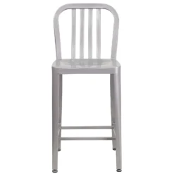 Flash Furniture 1 Pc Gray Galvanized Steel Industrial Bar Stool -Patio Paradise Shop 286419bc dd4c 4659 bf14 9bf67801937d