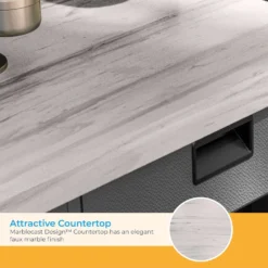 Suncast Backyard Oasis 1 Pc Gray Resin Bar Table -Patio Paradise Shop 28ad855f d5a3 476d bdf5 512b3e0cf6c9