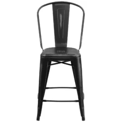 Flash Furniture 1 Pk Black Metal Contemporary Bar Stool -Patio Paradise Shop 29406e5d 90f2 4730 b77e 815050ae10b1