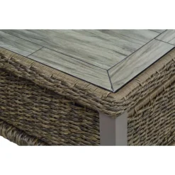 Living Accents Rochdale Brown Rectangular Stone Coffee Table -Patio Paradise Shop 2c458223 b5a2 4651 bbe4 1ffb35fe92af