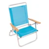 Rio 3-Position Blue Beach Folding Chair