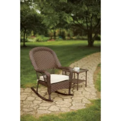 Living Accents Prescott Brown Steel Frame Rocking Chair Beige 5 Living Accents Prescott Brown Steel Frame Rocking Chair Beige -Patio Paradise Shop 30b3a474 ac58 4866 a766 b8e7109111e0