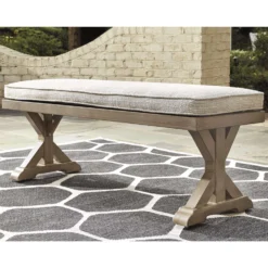 Signature Design By Ashley Beachcroft Brown Aluminum Frame Dining Bench Beige 7 Signature Design By Ashley Beachcroft Brown Aluminum Frame Dining Bench Beige -Patio Paradise Shop 32895c92 7dda 4482 9d0e 582f690b811a