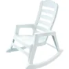 Adams® Adams Big Easy White Polypropylene Frame Rocking Chair