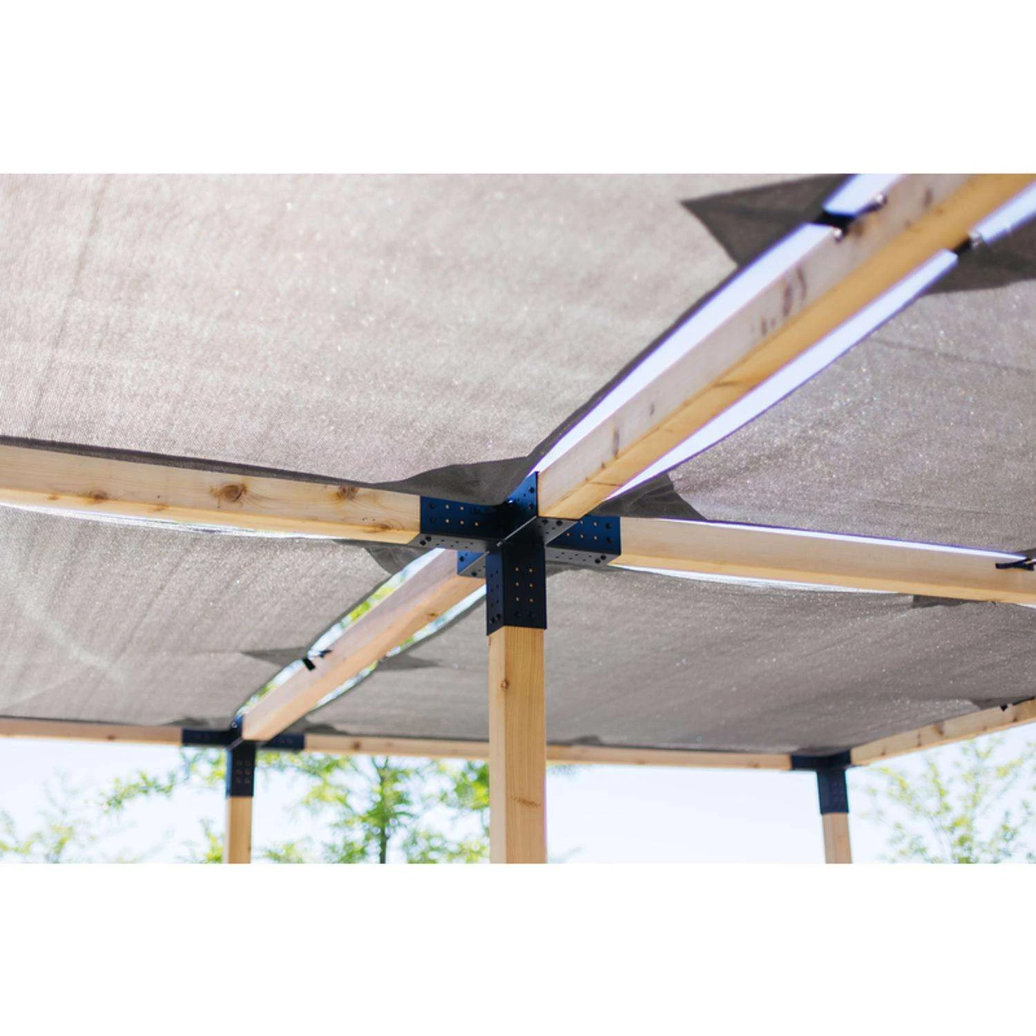 Toja Grid Polyethylene Shade Cloth 8 Ft. H X 8 Ft. W 5 Toja Grid Polyethylene Shade Cloth 8 Ft. H X 8 Ft. W - Image 5