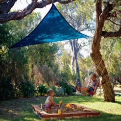 Coolaroo Kool Kolors Polyethylene Shade Sail Triangle Shade Sail Canopy 9.9 Ft. H X 9.9 Ft. W X 9.9 -Patio Paradise Shop 37408e5a 668d 4013 af4c 0cf9406631c6