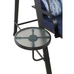 Living Accents 3 Person Black Steel Swing With Tables Blue 9 Living Accents 3 Person Black Steel Swing With Tables Blue -Patio Paradise Shop 38f5bef3 8122 43ec 8a17 a90707caa9d6