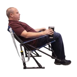 GCI Outdoor Kickback Rocker Heathered Indigo Camping Folding Rocker -Patio Paradise Shop 3d8e7b3b 1bd6 458d 988f 202dbc3f8e54