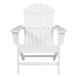 Signature Design By Ashley Sundown Treasure White HDPE Frame Adirondack Armchair -Patio Paradise Shop 3e16933e a834 407e 9acf 4e48e667505a