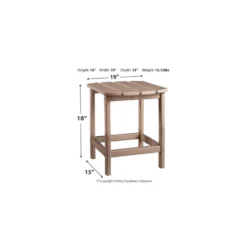 Signature Design By Ashley Sundown Treasure Brown Rectangular Plastic Contemporary End Table 6 Signature Design By Ashley Sundown Treasure Brown Rectangular Plastic Contemporary End Table -Patio Paradise Shop 3e3957c5 e044 4d89 9aac a88c48a41885