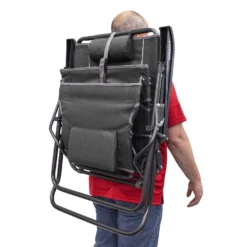 GCI Outdoor Legz Up Lounger Multi-Position Heathered Pewter Beach Folding Lounger -Patio Paradise Shop 3ebc0f42 9c47 4451 b3d4 57f29812d5e8